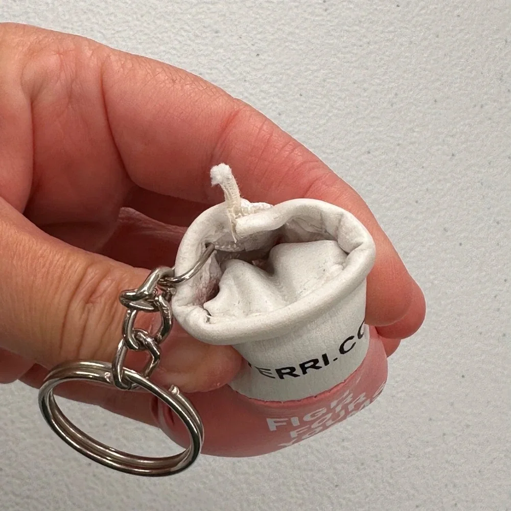 Mini Boxing Glove‎ Keychain Fight For Your Dreams Motivational Message Terri